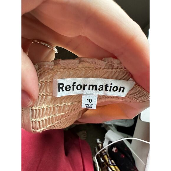 REFORMATION Women's Isolene Satin Grand Cru Sleeveless Maxi Dress ES Size 10 - Picture 9 of 9